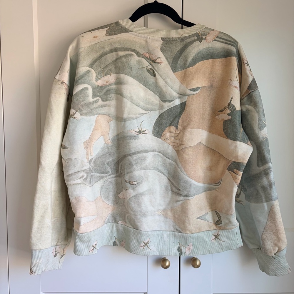 Desigual Pastel Arty Print Venus Crewneck Sweatshirt | L - Picture 5 of 8